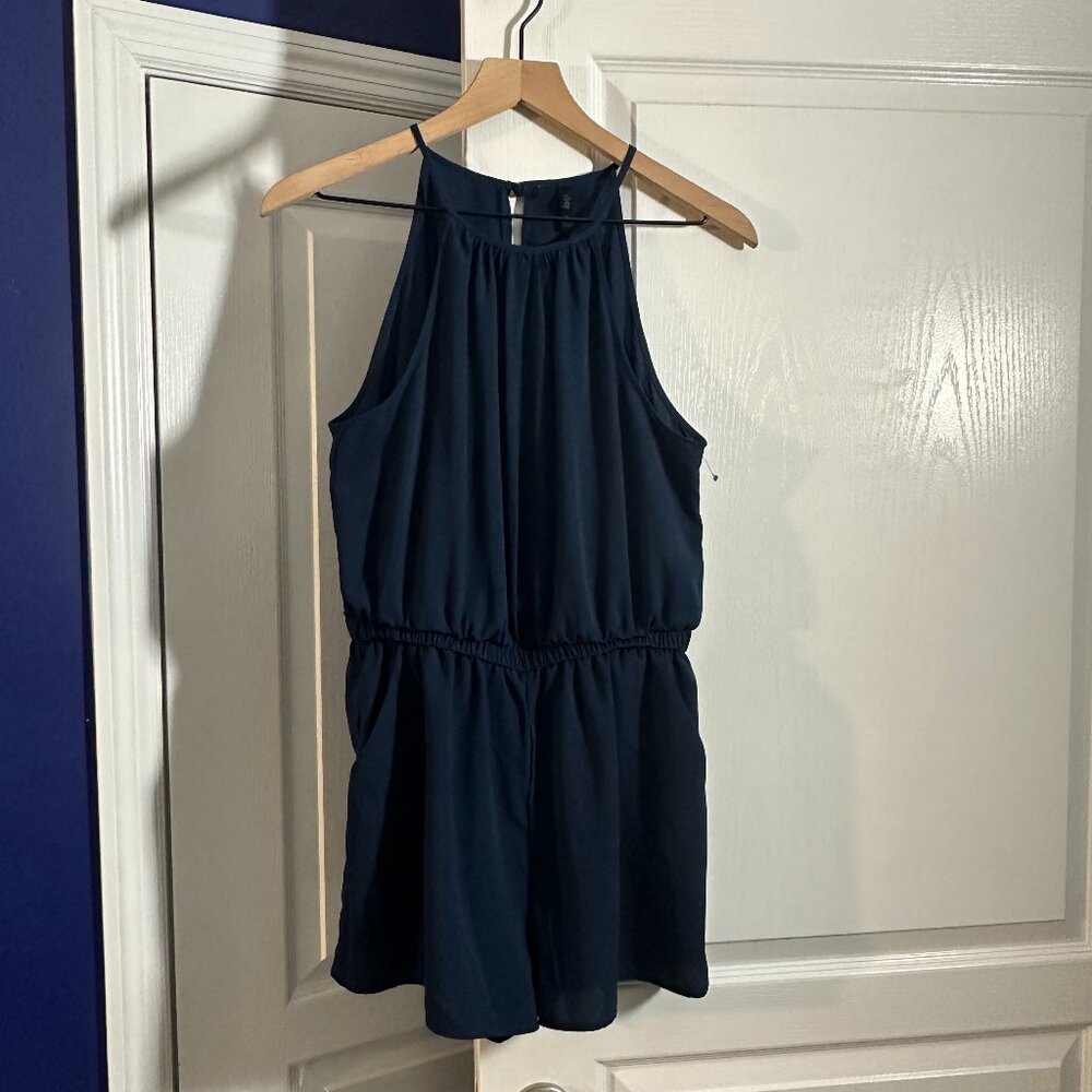 NWOT - BeBop Navy Blue Romper - Size Medium